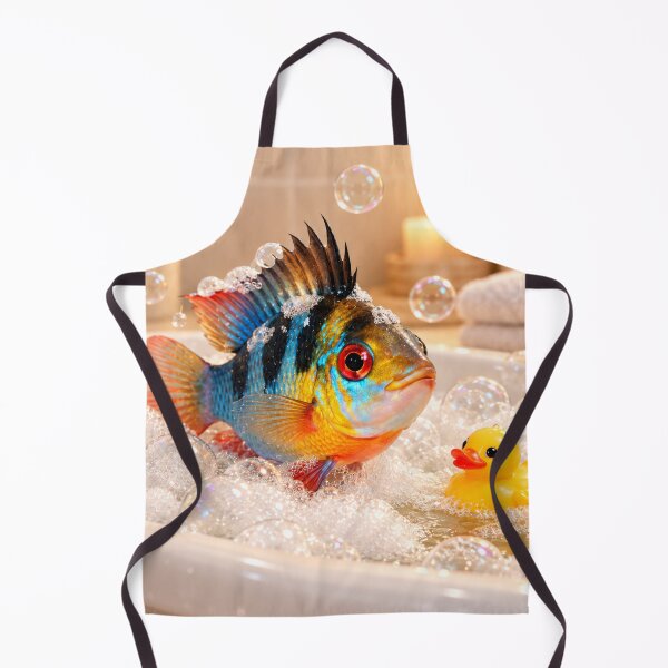 Item preview, German Blue Ram Fish Bathtub Bubble Soak designed and sold by Sillytoe.