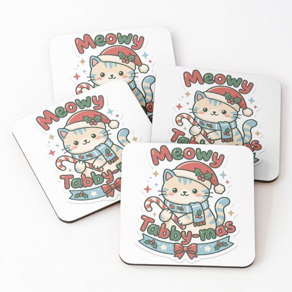 Item preview, Tabby Cat Christmas Meowy Tabby-mas Gift designed and sold by Soft Merch.