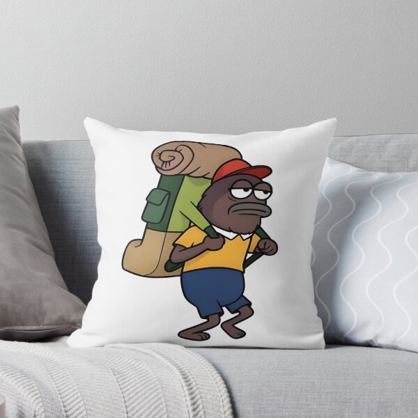 Item preview, Funny Backpacking Fish Character designed and sold by LuloCreative.