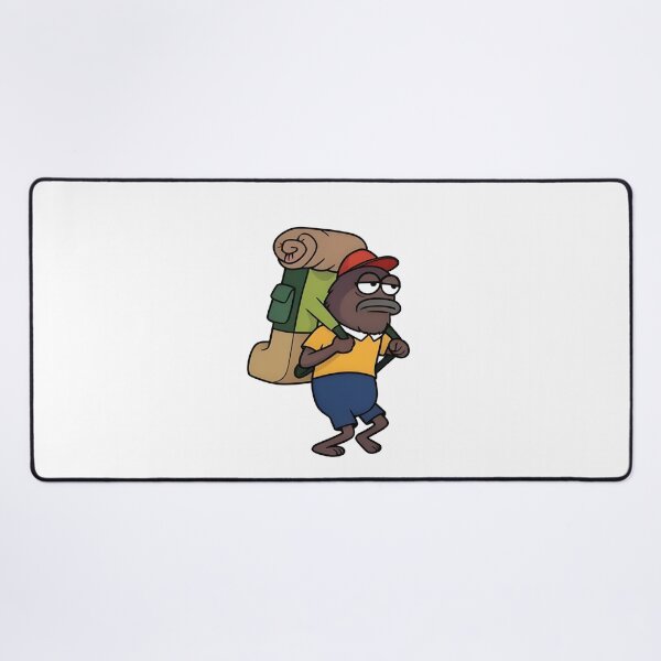 Item preview, Funny Backpacking Fish Character designed and sold by LuloCreative.