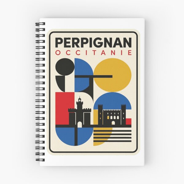 Item preview, Retro Perpignan Bauhaus Geometric Skyline designed and sold by k3rstman1.