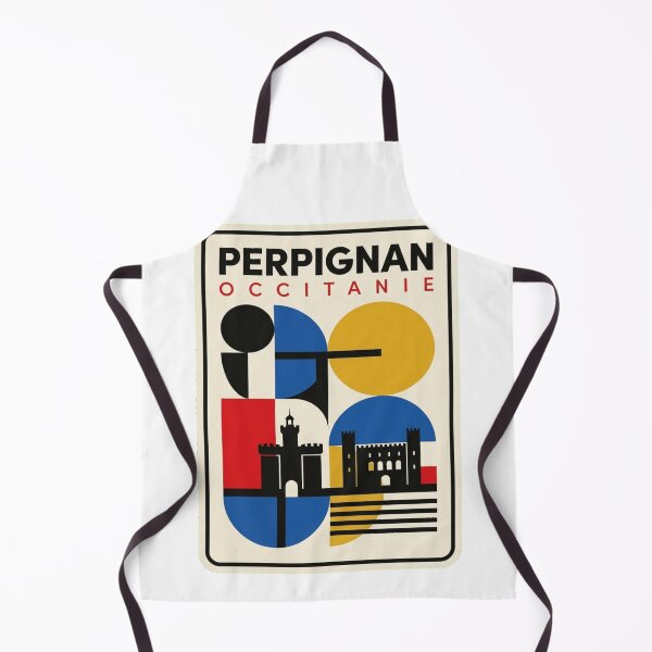 Item preview, Retro Perpignan Bauhaus Geometric Skyline designed and sold by k3rstman1.