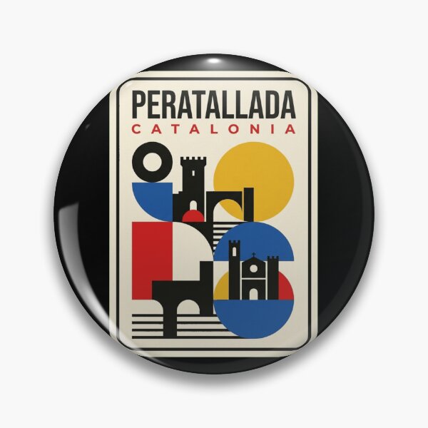 Item preview, Retro Peratallada Bauhaus Geometric Skyline designed and sold by k3rstman1.