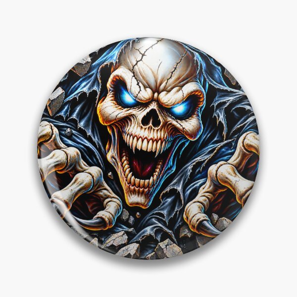 Item preview, Breaking Through – Fierce Skull Halloween Design designed and sold by AnointedInk.