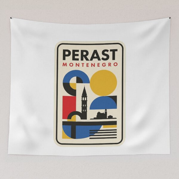 Item preview, Retro Perast Bauhaus Geometric Skyline designed and sold by k3rstman1.