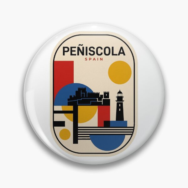 Item preview, Retro Peñiscola Bauhaus Geometric Skyline designed and sold by k3rstman1.