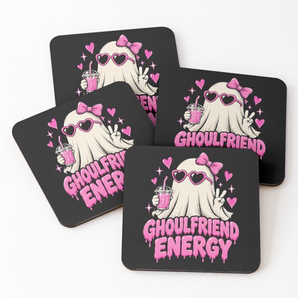Item preview, Ghoulfriend Energy Spooky Cute Ghost Pink Bow designed and sold by markymaarty.