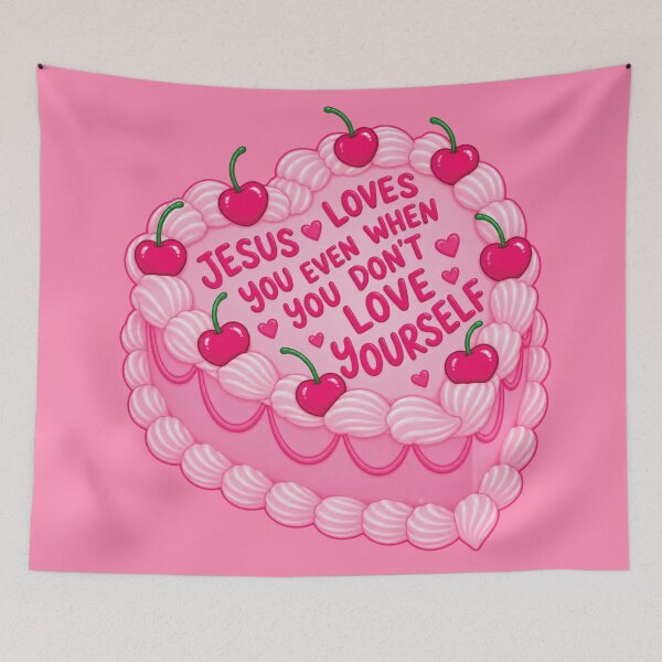 Item preview, JESUS LOVES YOU designed and sold by YChangShop.