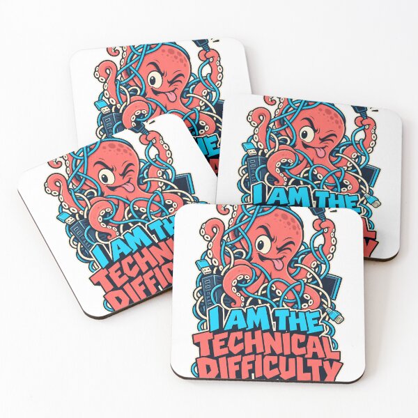 Item preview, I Am the Technical Difficulty - Funny Octopus designed and sold by about-that.