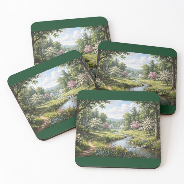 Item preview, Spring Path Beside the Stream designed and sold by amusefullife.
