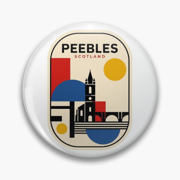 Item preview, Retro Peebles Bauhaus Geometric Skyline designed and sold by k3rstman1.