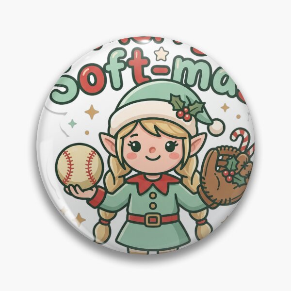 Item preview, Softball Christmas Merry Soft-mas Gift designed and sold by Soft Merch.