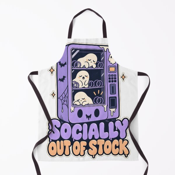Item preview, Socially Out of Stock - Funny Ghost designed and sold by about-that.