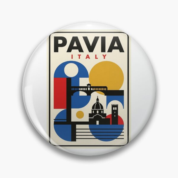 Item preview, Retro Pavia Bauhaus Geometric Skyline designed and sold by k3rstman1.