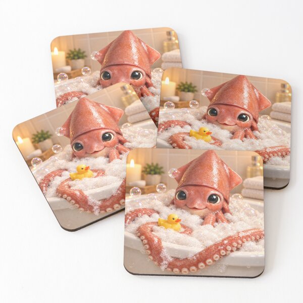 Item preview, Giant Squid Bathtub Bubble Soak designed and sold by Sillytoe.