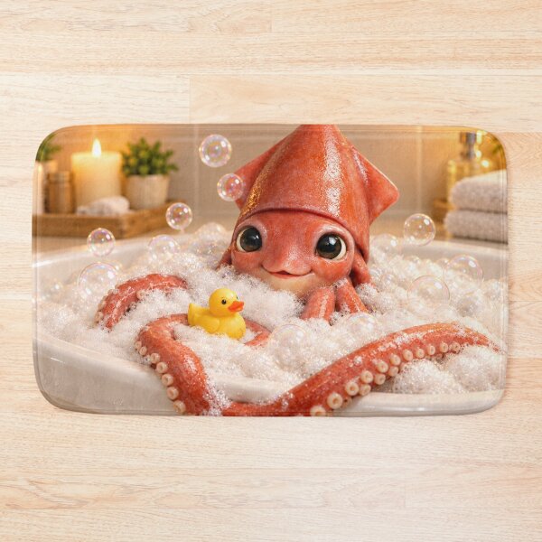 Item preview, Giant Squid Bathtub Bubble Soak designed and sold by Sillytoe.