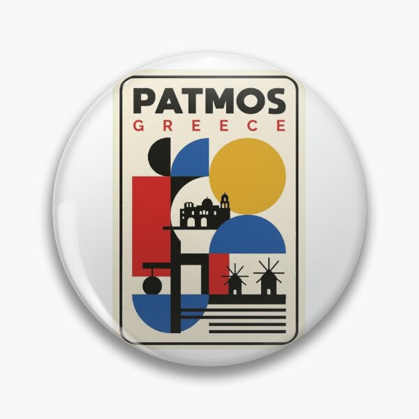 Item preview, Retro Patmos Bauhaus Geometric Skyline designed and sold by k3rstman1.