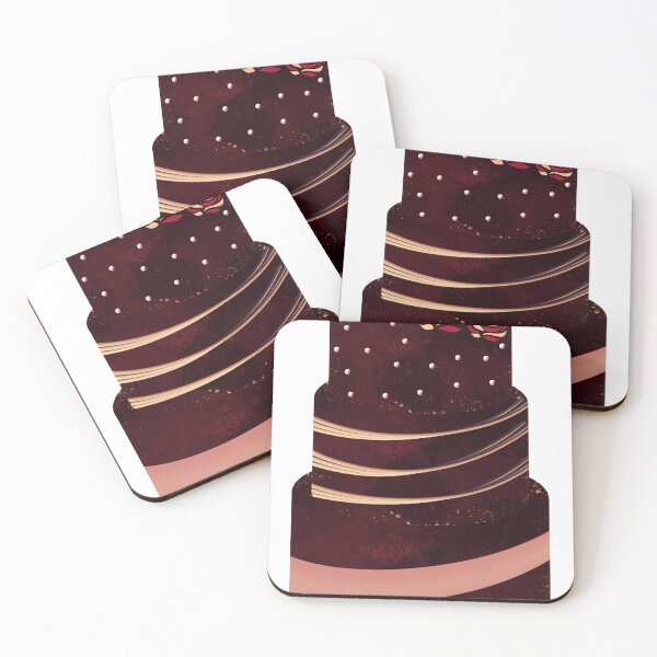 Item preview, Elegant Burgundy and Rose Gold Three Tier Wedding Cake Illustration with Roses designed and sold by CanvasCharmHub.