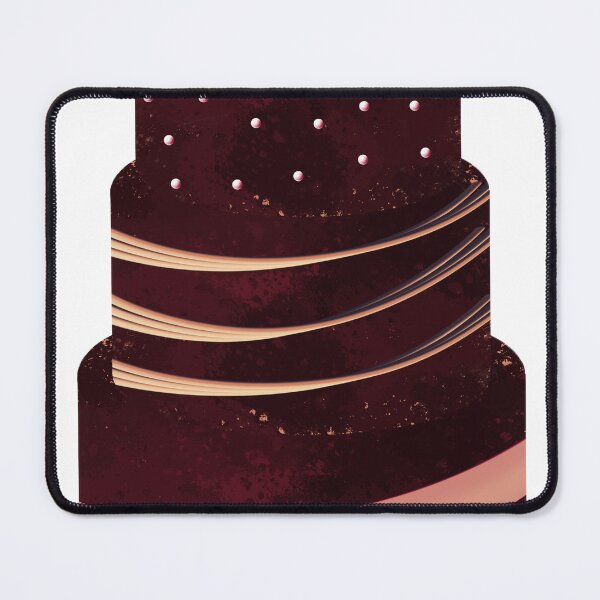 Item preview, Elegant Burgundy and Rose Gold Three Tier Wedding Cake Illustration with Roses designed and sold by CanvasCharmHub.