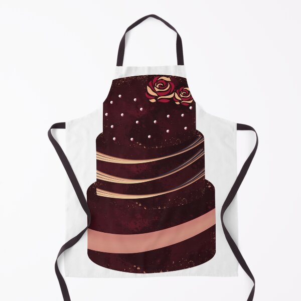 Item preview, Elegant Burgundy and Rose Gold Three Tier Wedding Cake Illustration with Roses designed and sold by CanvasCharmHub.