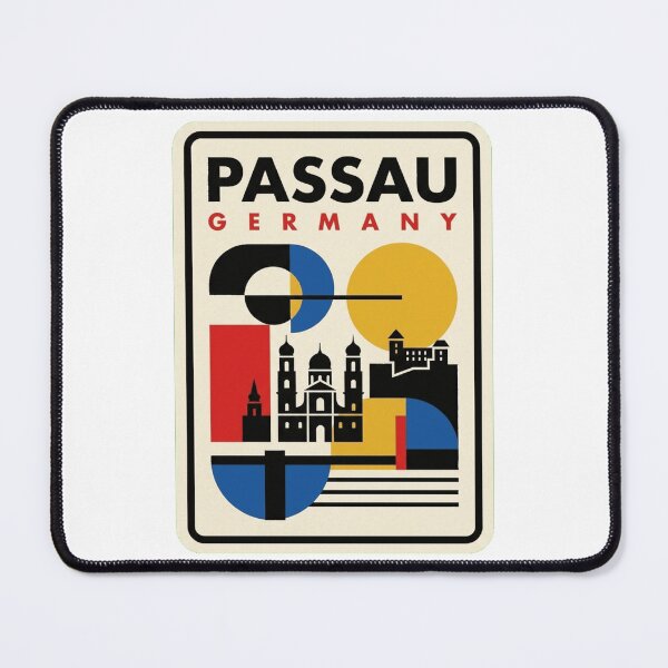 Item preview, Retro Passau Bauhaus Geometric Skyline designed and sold by k3rstman1.