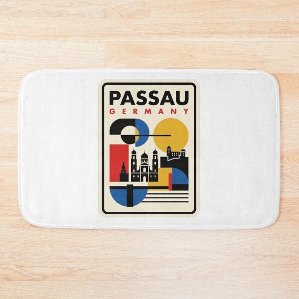 Item preview, Retro Passau Bauhaus Geometric Skyline designed and sold by k3rstman1.