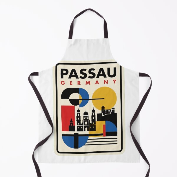 Item preview, Retro Passau Bauhaus Geometric Skyline designed and sold by k3rstman1.