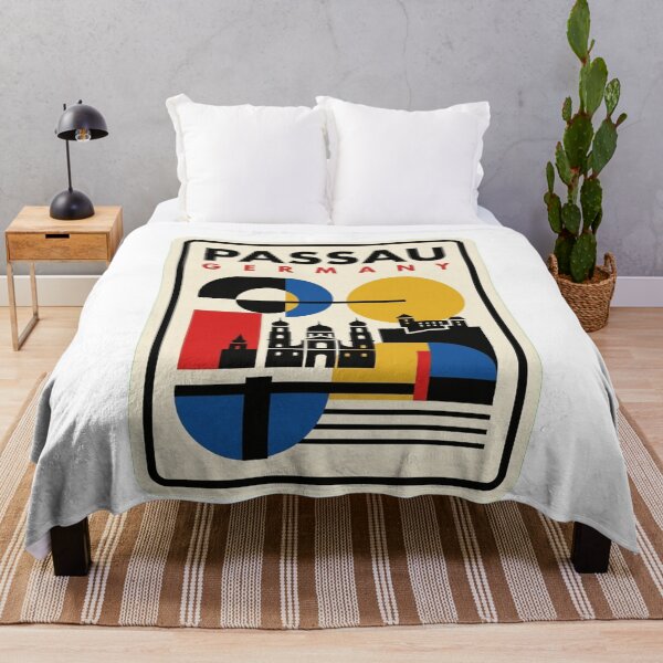 Item preview, Retro Passau Bauhaus Geometric Skyline designed and sold by k3rstman1.