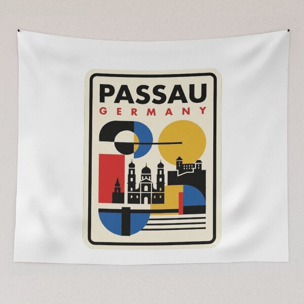 Aperçu de l'œuvre Horizon géométrique rétro Passau Bauhaus créée et vendue par k3rstman1.