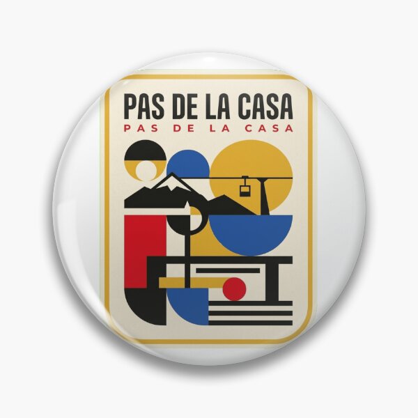 Item preview, Retro Pas De La Casa Bauhaus Geometric Skyline designed and sold by k3rstman1.