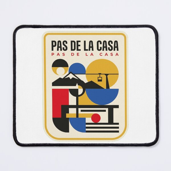 Item preview, Retro Pas De La Casa Bauhaus Geometric Skyline designed and sold by k3rstman1.
