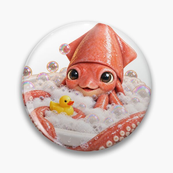 Item preview, Giant Squid Bathtub Duck Visit designed and sold by Sillytoe.