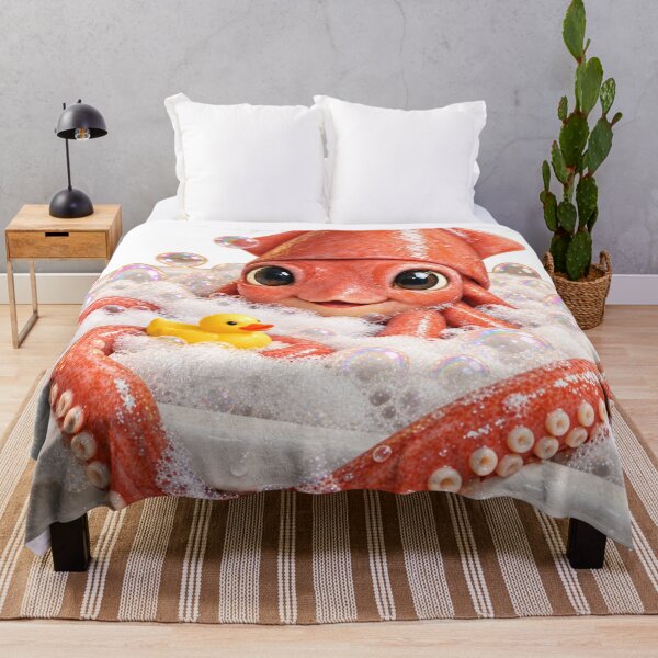 Item preview, Giant Squid Bathtub Duck Visit designed and sold by Sillytoe.