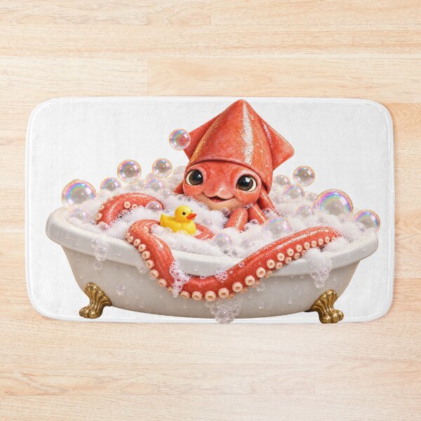 Item preview, Giant Squid Bathtub Duck Visit designed and sold by Sillytoe.