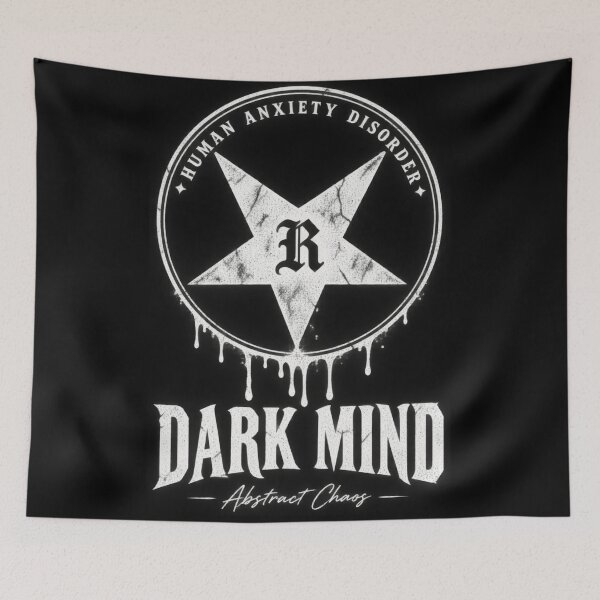 Item preview, Dark Mind Human Anxiety Disorder Biker Grunge Tee designed and sold by Yellowriversss.