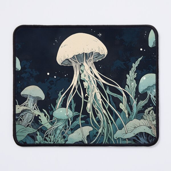 Item preview, Mystical Jellyfish Underwater Forest designed and sold by KiraChie.