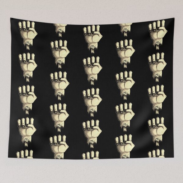 Item preview, Raised Fist Scar-E-Moji (Sepia Edition) Vintage Horror Fist designed and sold by Grimmlar.