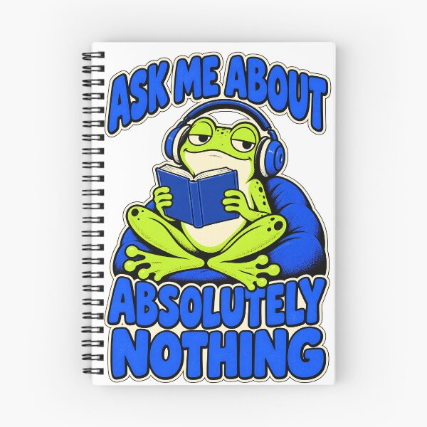 Item preview, Ask Me About Absolutely Nothing - Funny Frog designed and sold by about-that.