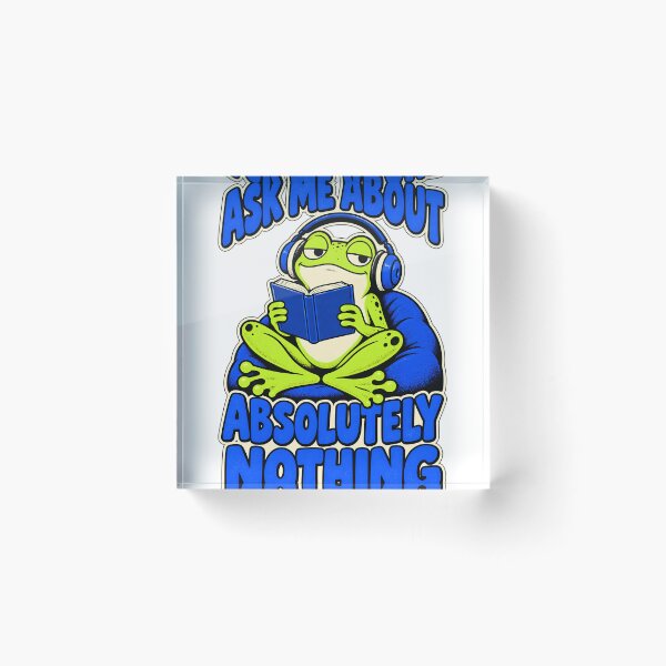 Item preview, Ask Me About Absolutely Nothing - Funny Frog designed and sold by about-that.