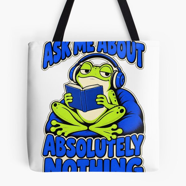 Item preview, Ask Me About Absolutely Nothing - Funny Frog designed and sold by about-that.