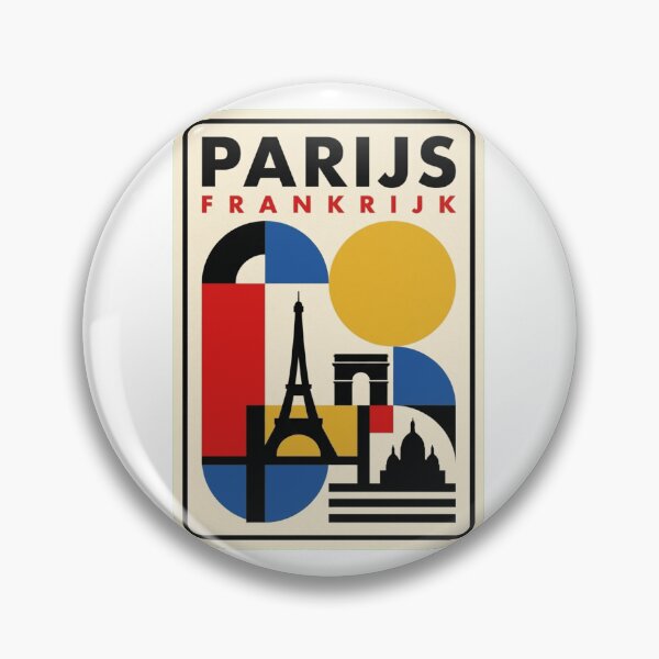 Item preview, Retro Paris Bauhaus Geometric Skyline designed and sold by k3rstman1.