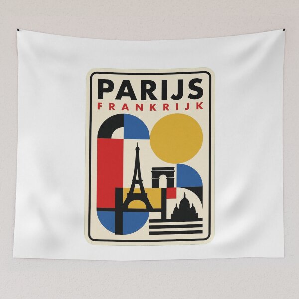 Item preview, Retro Paris Bauhaus Geometric Skyline designed and sold by k3rstman1.