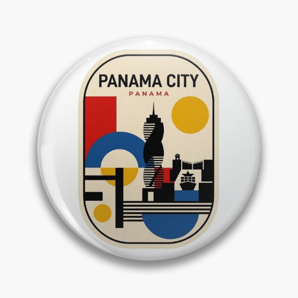 Item preview, Retro Panama City Bauhaus Geometric Skyline designed and sold by k3rstman1.