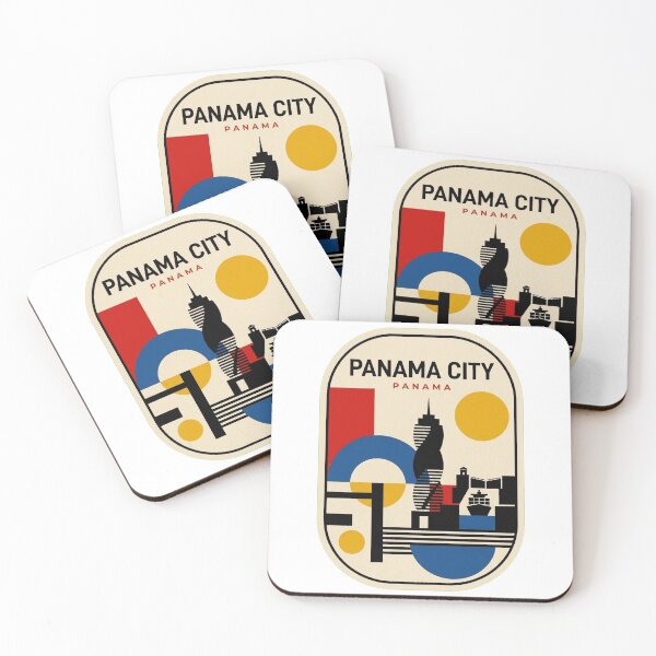 Item preview, Retro Panama City Bauhaus Geometric Skyline designed and sold by k3rstman1.