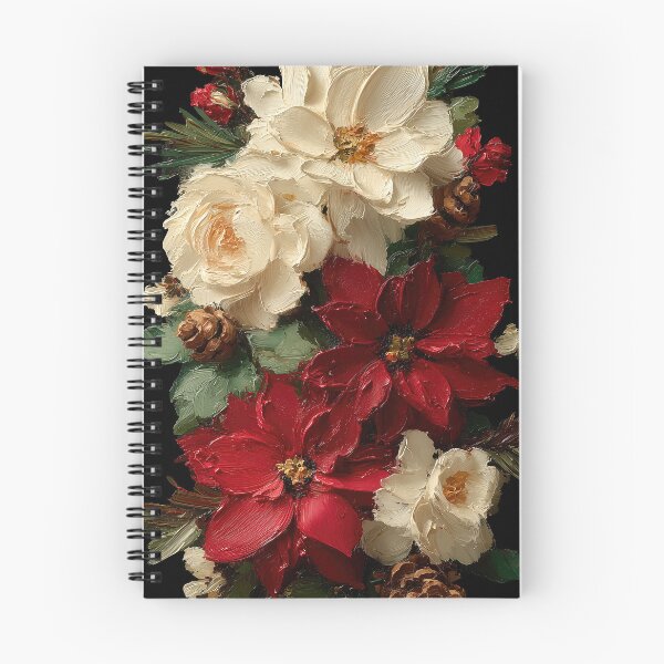 Item preview, Vintage Christmas Poinsettia Floral Arrangement designed and sold by colorful-white.