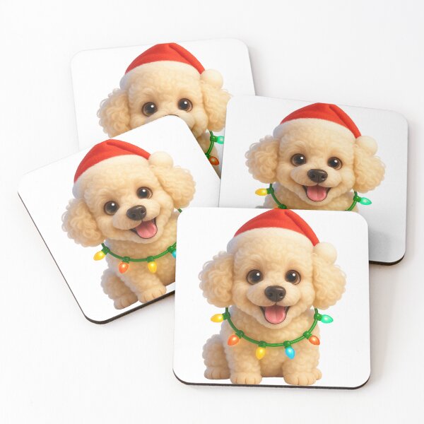 Item preview, Poodle Dog Christmas Cheer designed and sold by Sillytoe.
