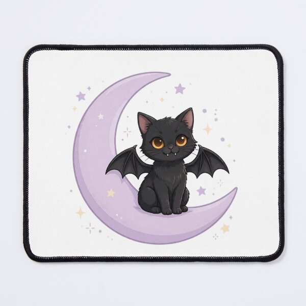 Item preview, Celestial Black Cat with Bat Wings designed and sold by Faelottie.
