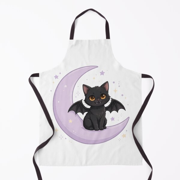 Item preview, Celestial Black Cat with Bat Wings  designed and sold by Faelottie.