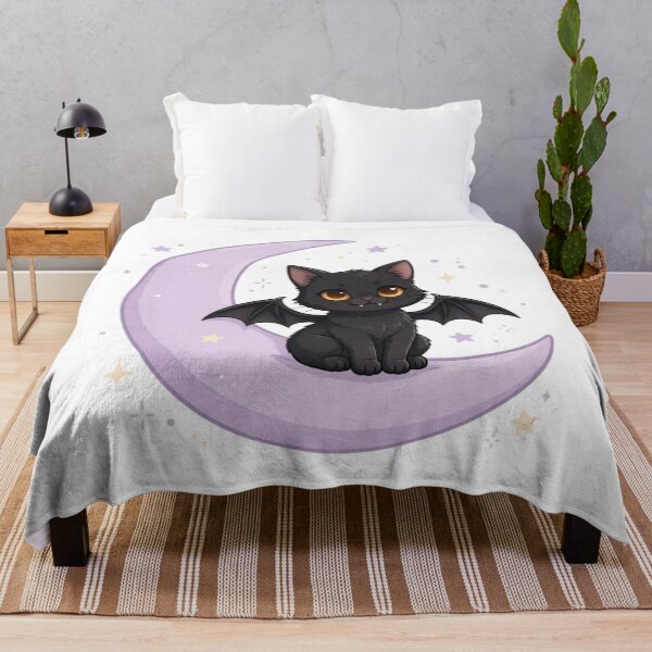 Item preview, Celestial Black Cat with Bat Wings  designed and sold by Faelottie.