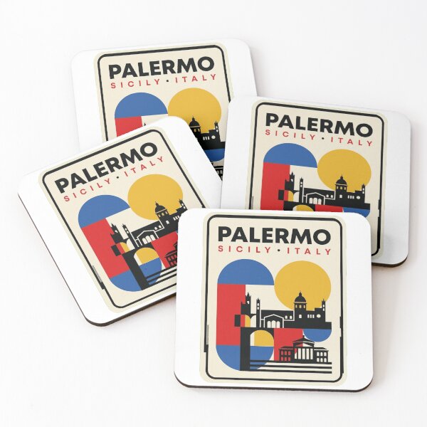 Item preview, Retro Palermo Bauhaus Geometric Skyline designed and sold by k3rstman1.